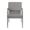 Flash Furniture Gray Fabric Stackable Church Chair with Arms XU-DG-60156-GY-GG - alternate 2
